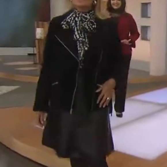 ⭐️⭐️Suede Dennis Basso Moto Jacket XXS Fits Like a Small - Picture 8 of 8